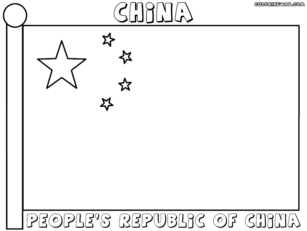 Chinese flag coloring pages coloring pages to download and print