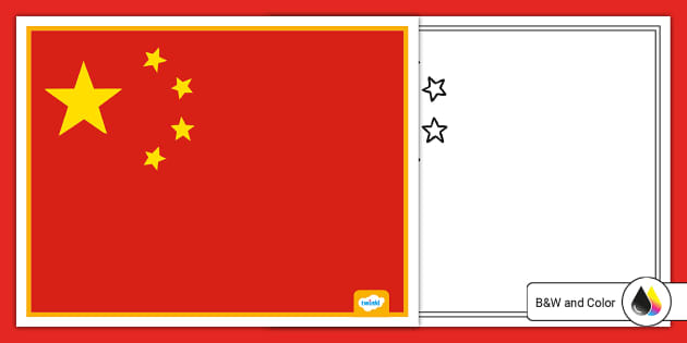 Peoples republic of china flag poster teacher made