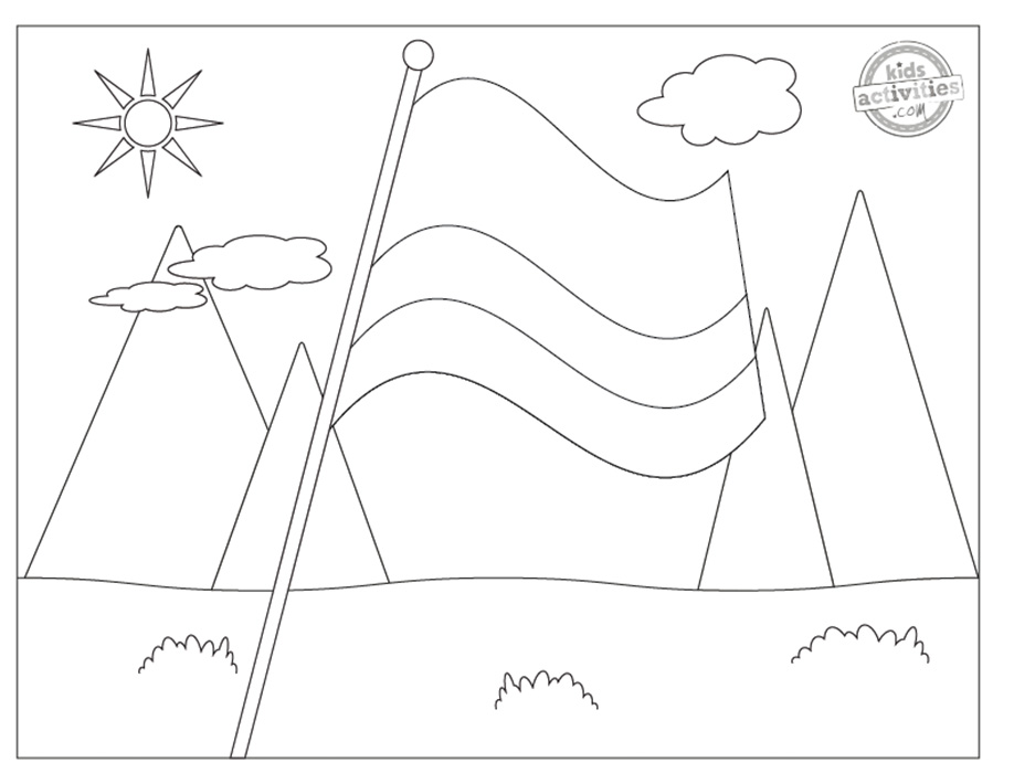 Bright and cheery colombia flag coloring sheets kids activities blog