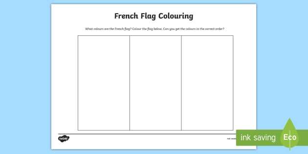 French flag template to lour in french flag louring