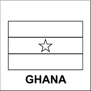 Clip art flags ghana bw i