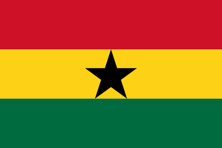 Coloring page for the flag of ghana