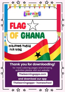 Flag of ghana printable worksheets coloring pages for kids free download now