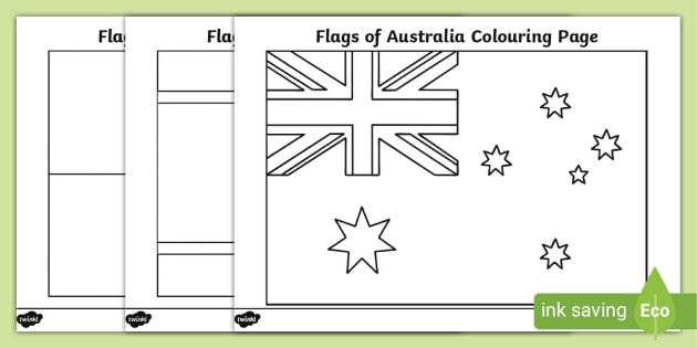 Flags of australia louring pages teacher made