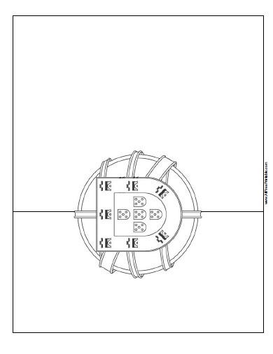 Portugal flag coloring page â free printable