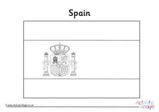 Spain flag louring page