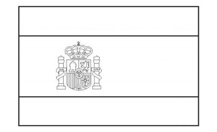 Flags of the world spain flag coloring pages spanish flag colors spain flag