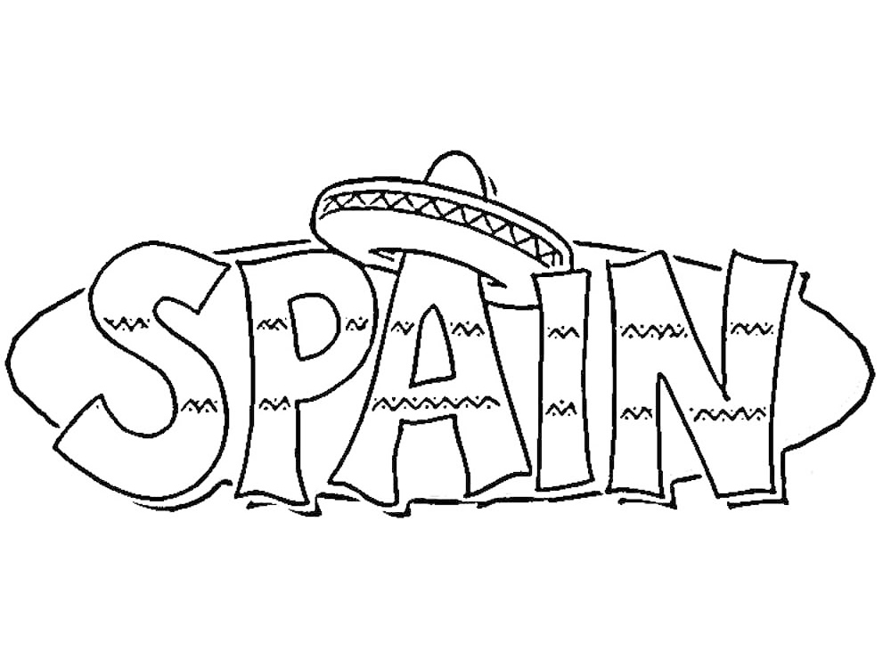 Spain coloring pages