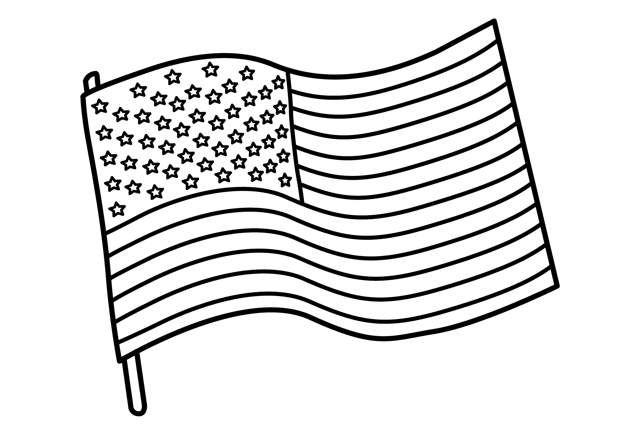 American flag coloring pages