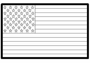 Usa american flag coloring page â