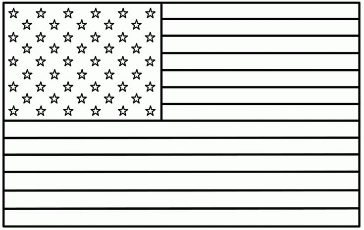 American flag coloring pages