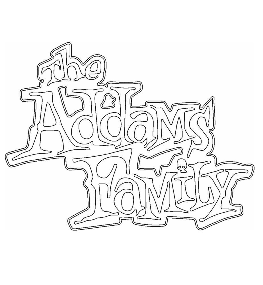 The addams family coloring pages