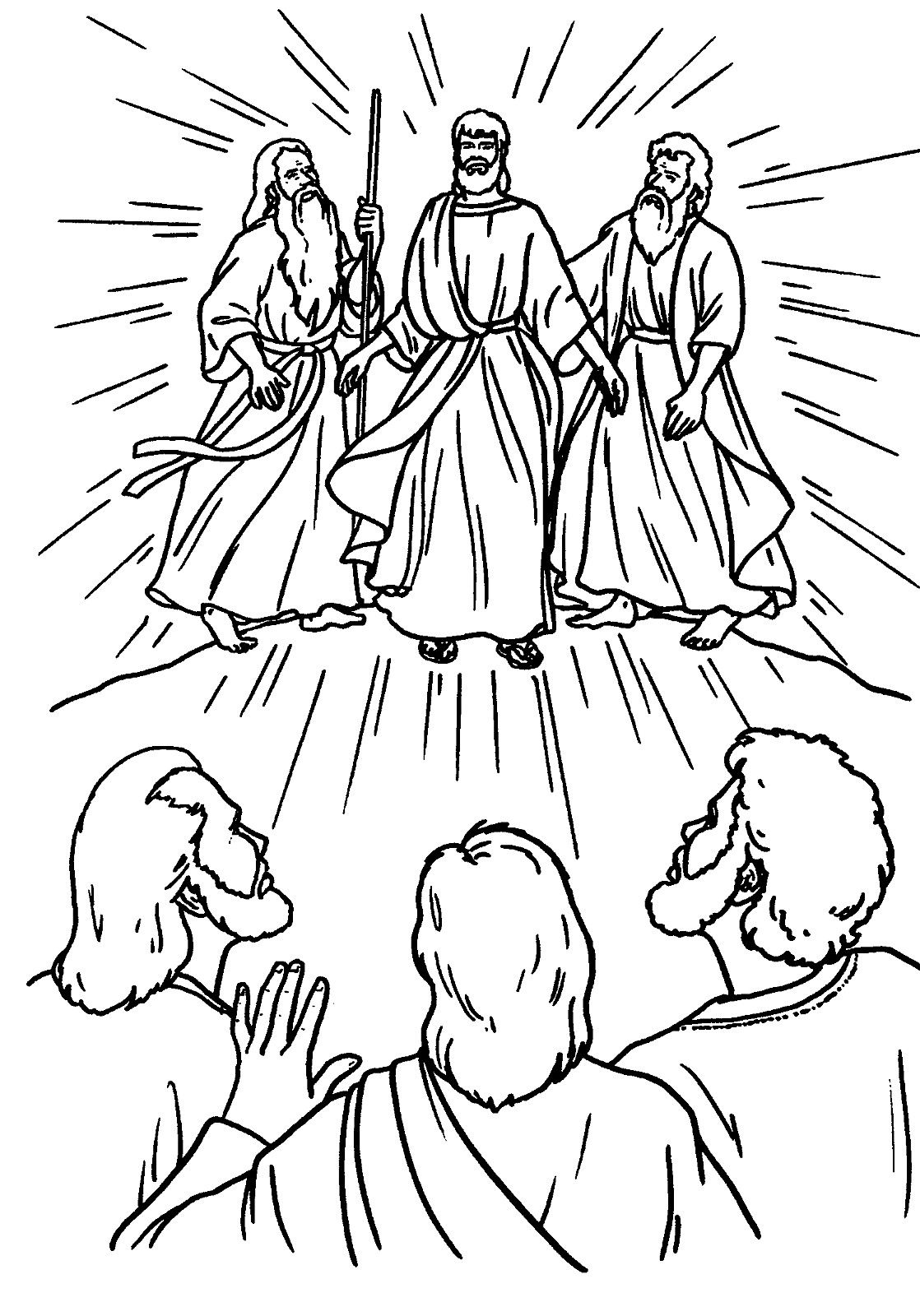 The transfiguration catholic coloring page transfiguracion transfiguracion de jesus pãginas para colorear de biblia