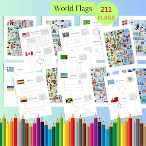 World flags coloring