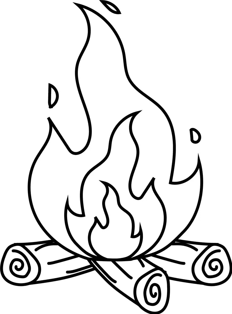 Fire coloring pages printable for free download