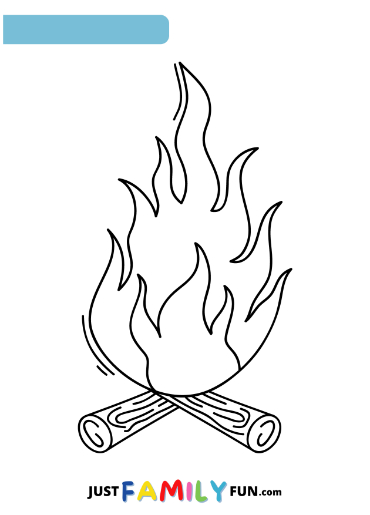 Printable flame templates just family fun