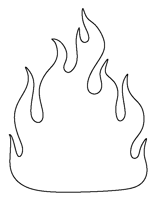 Printable fire template fire crafts crafts fire safety week