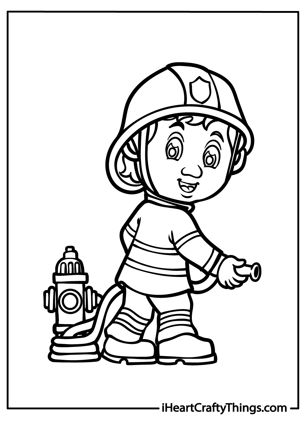 Fire department coloring pages free printables