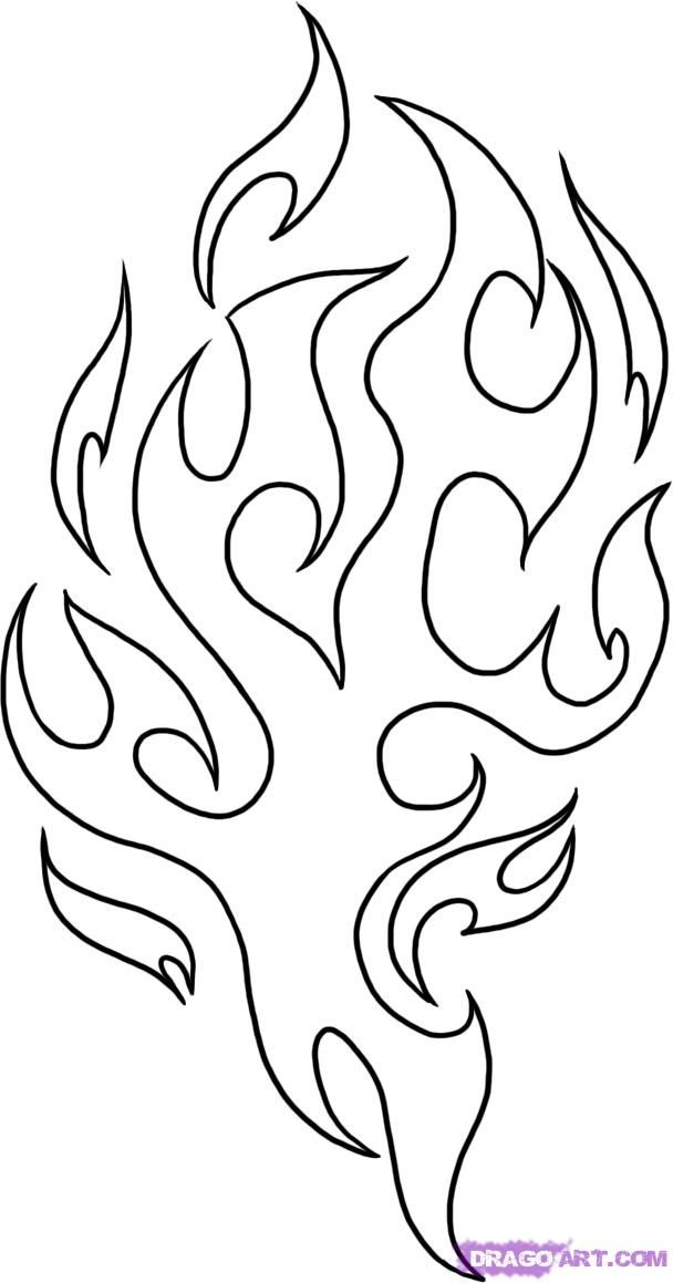 Fire flames coloring pages drawing flames flame art tattoo pattern