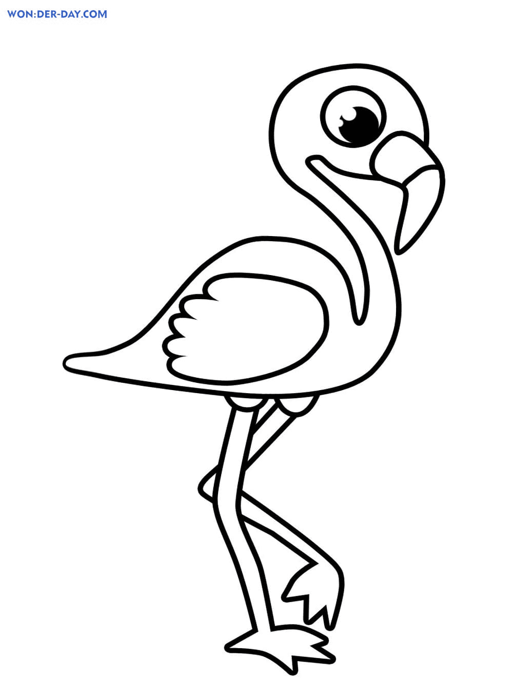 Flamingo coloring pages printable for free download