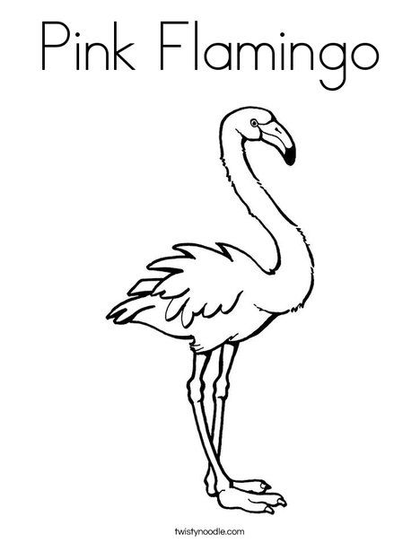 Pink flamingo coloring page flamingo coloring page pink flamingos coloring pages