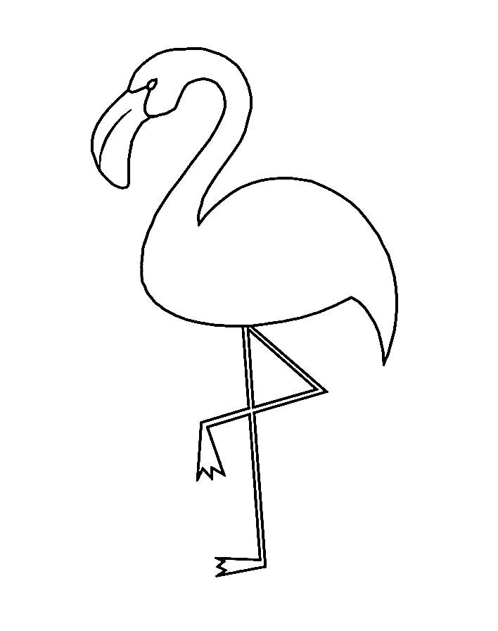 Flamingo coloring pages printable for free download