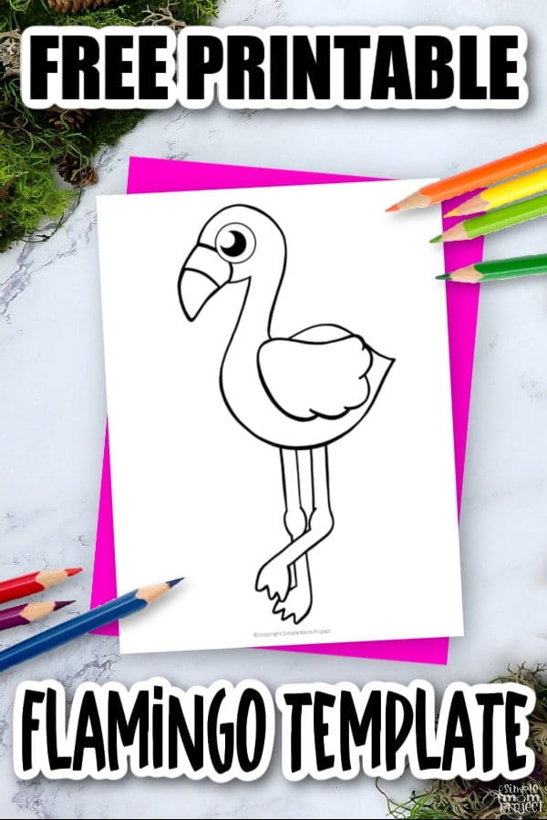 Free printable flamingo template â simple mom project