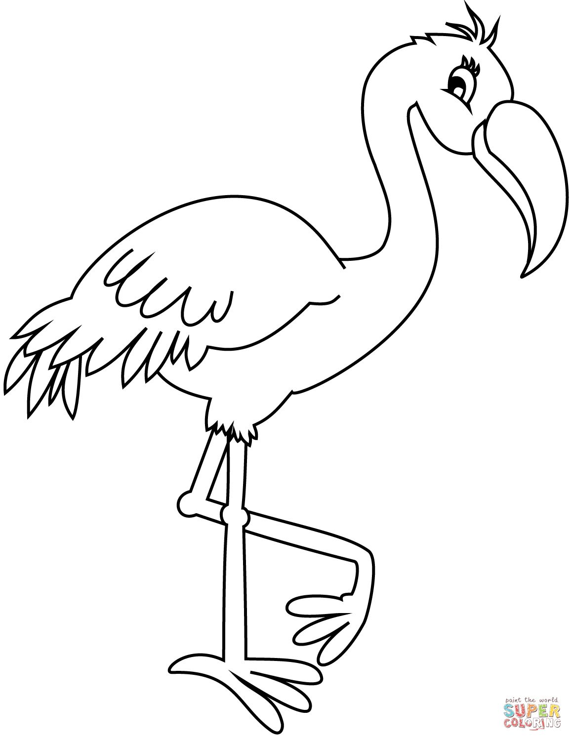 Flamingo coloring pages flamingo coloring page free printable coloring pages