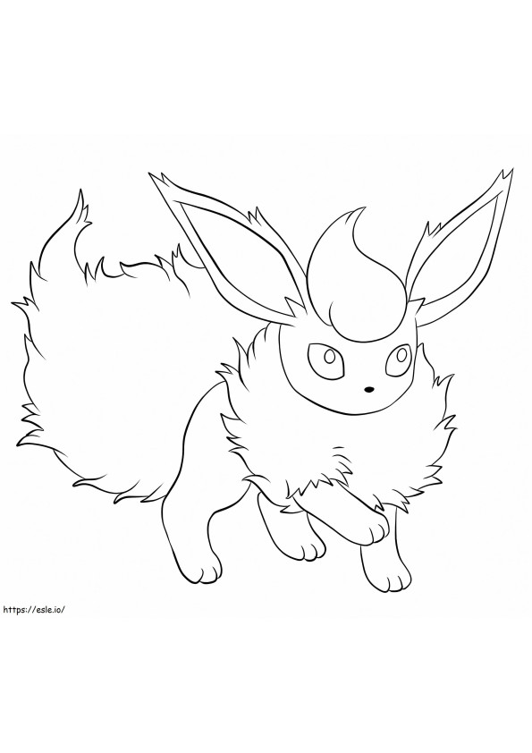 Flareon coloring page