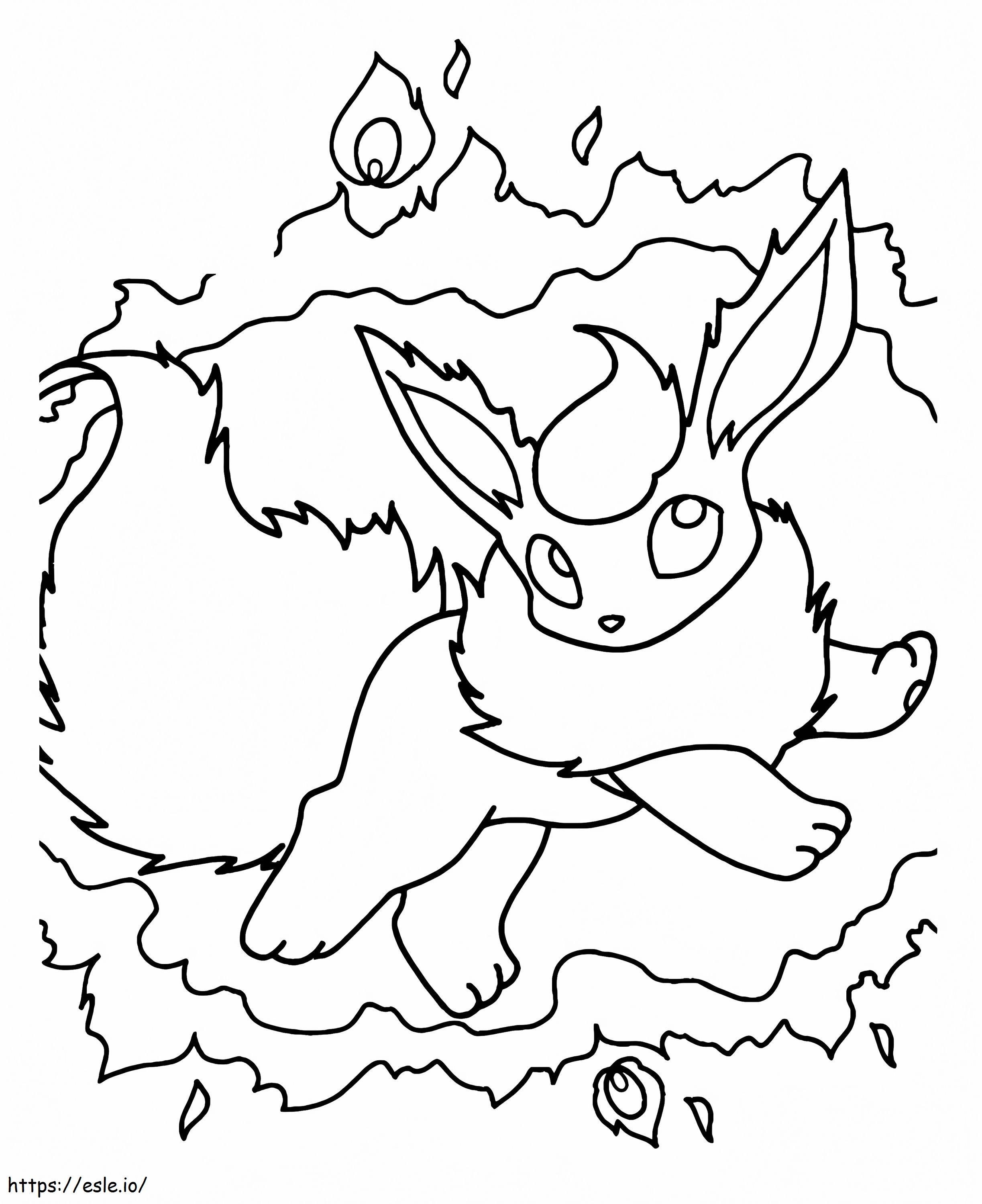 Flareon coloring page