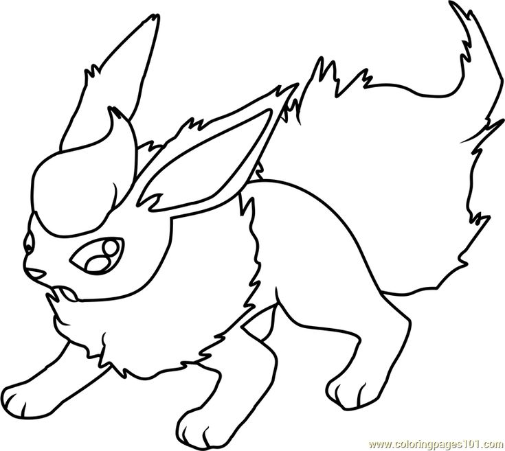 Flareon pokemon coloring pokemon coloring pages pokemon