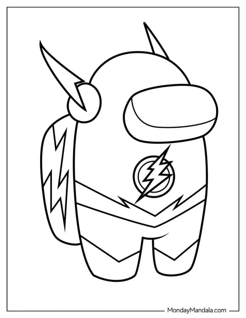 Among us coloring pages free pdf printables