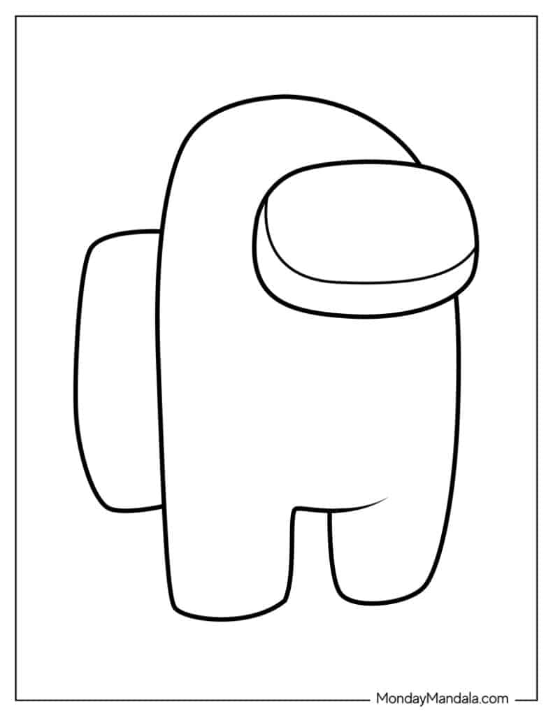 Among us coloring pages free pdf printables