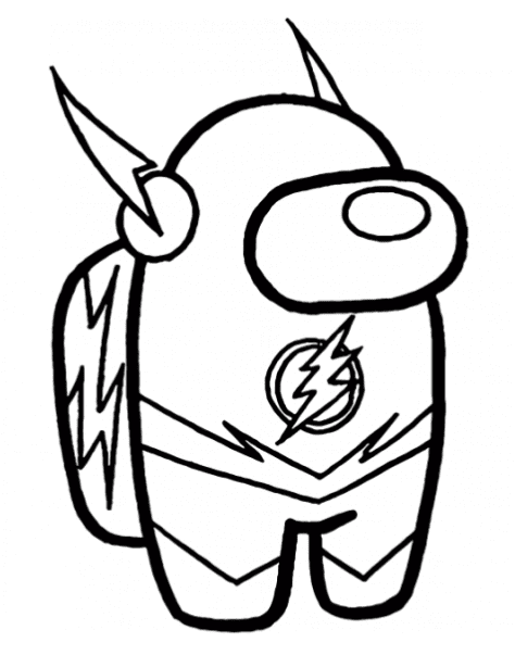 The flash coloring pages printable for free download