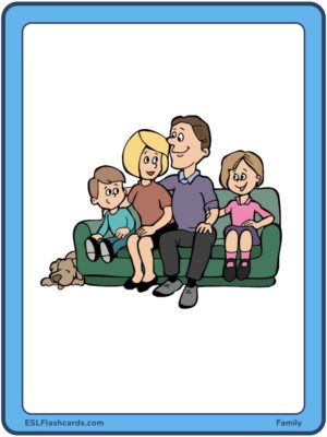 Family flashcards â esl flashcards