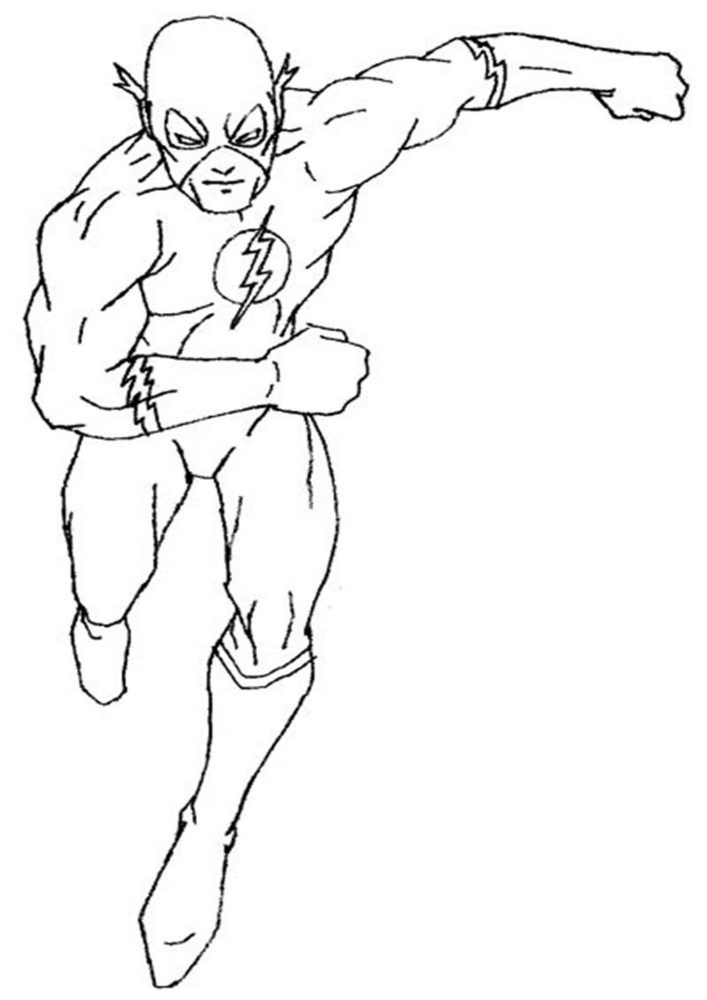 Free easy to print flash coloring pages superhero coloring pages superhero coloring cartoon drawings