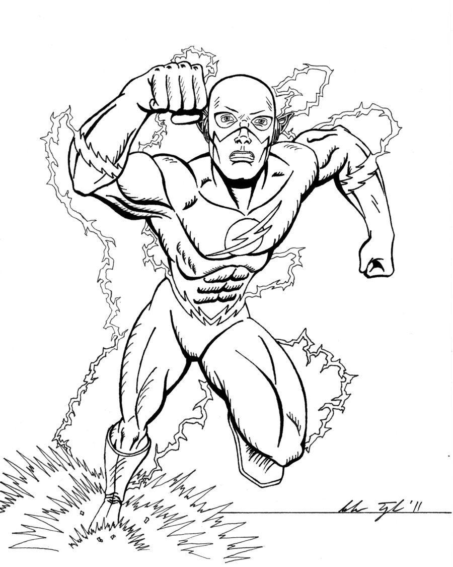 Flash coloring pages