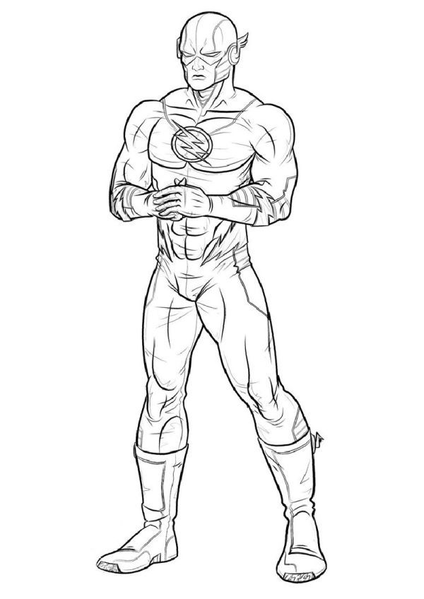 The flash coloring pages pdf to print