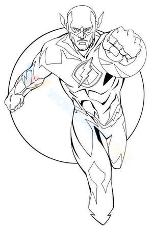 Free printable the flash coloring pages for kids