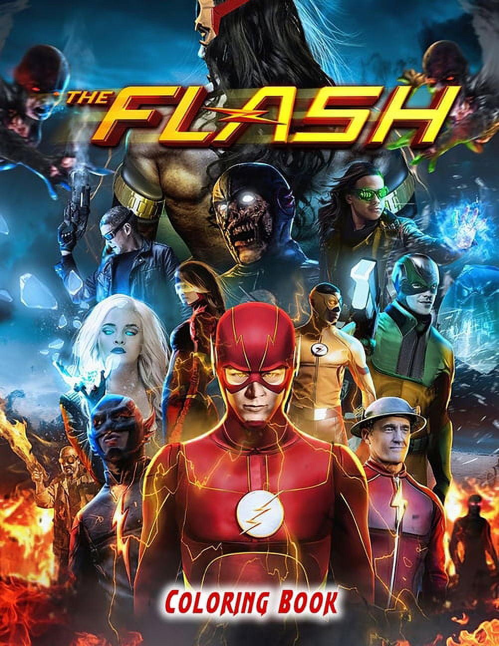 The flash coloring book paperback