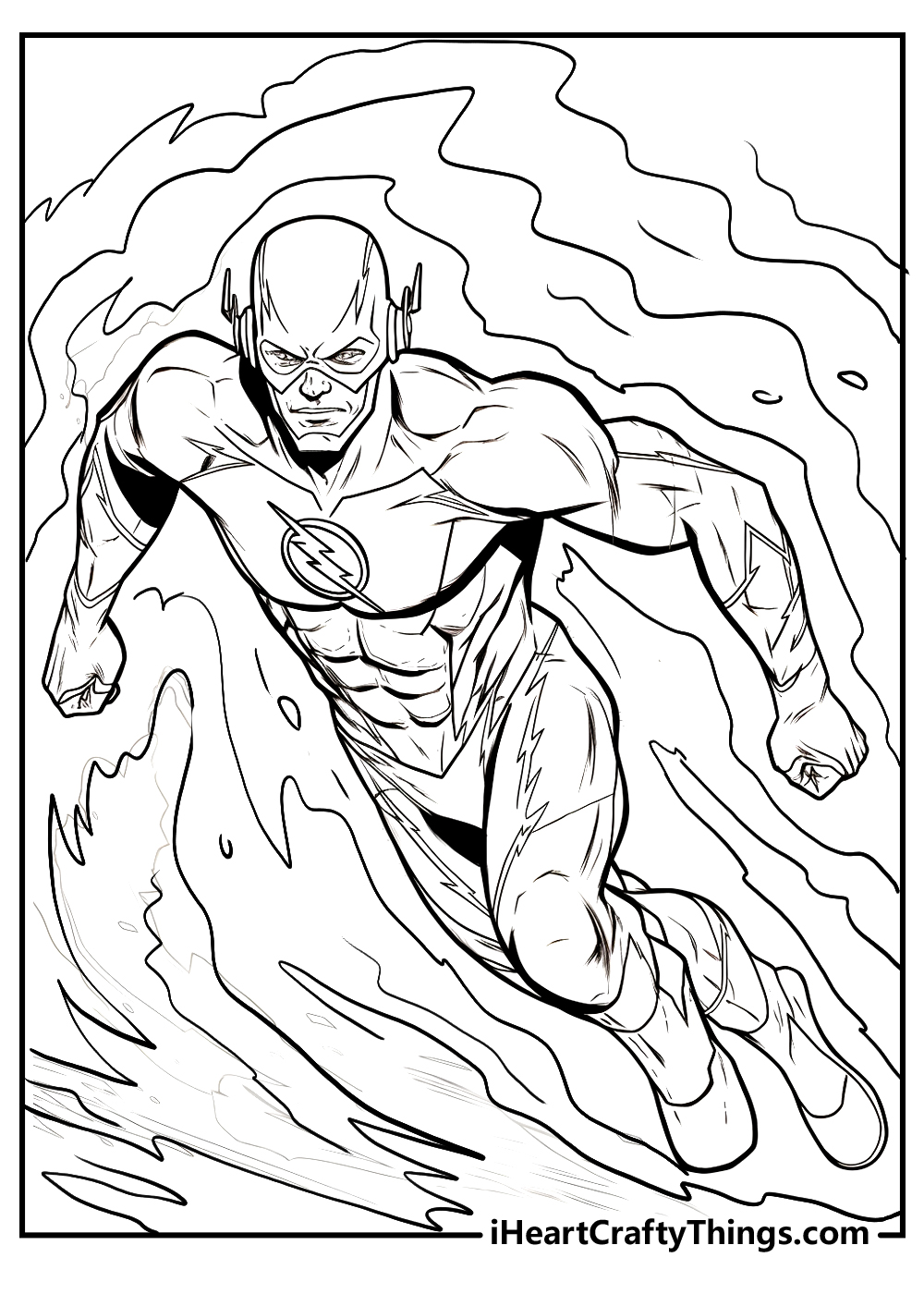 Printable the flash coloring pages updated