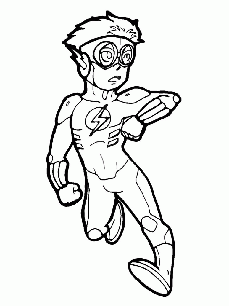 Flash coloring pages