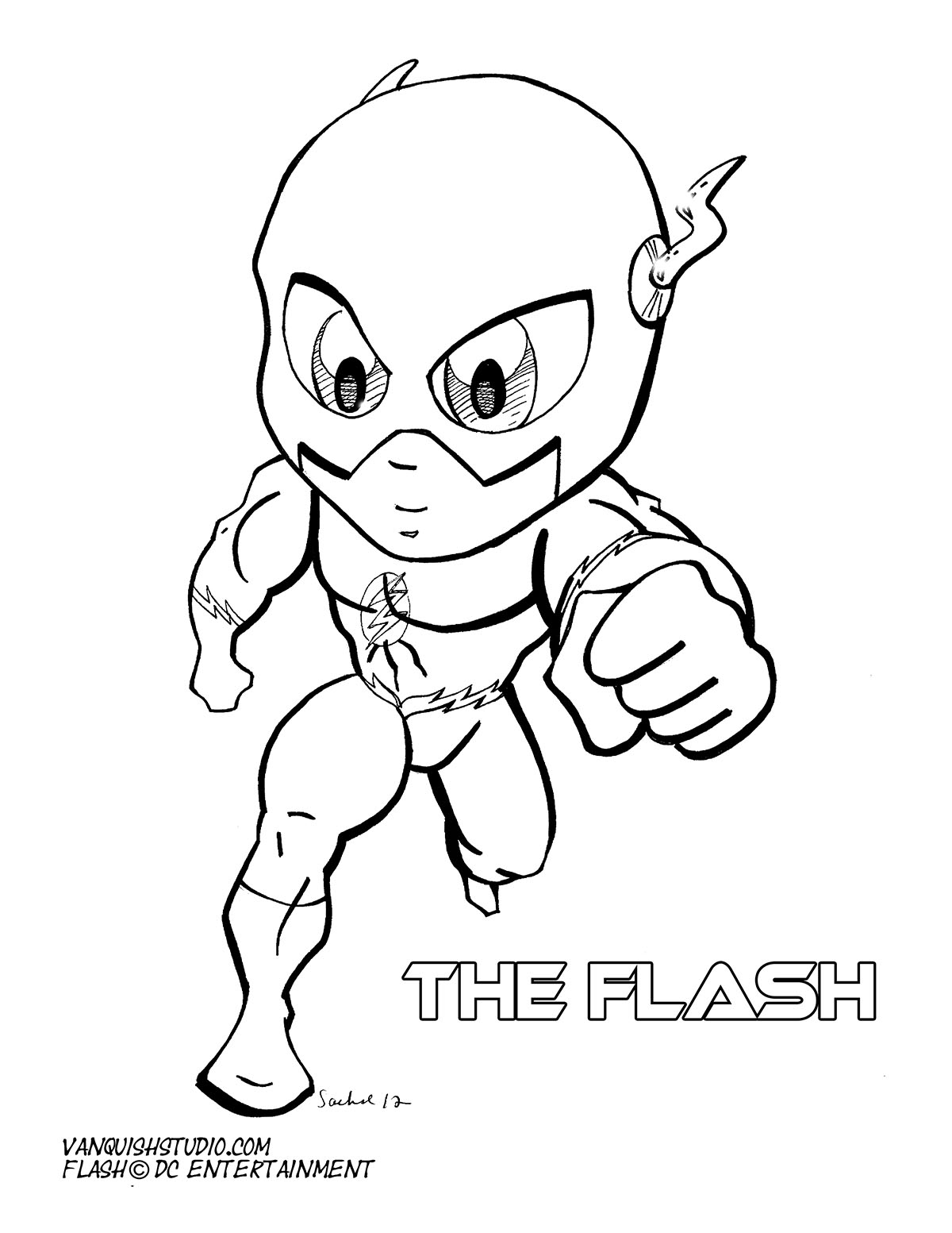 New coloring page â flash vanquish studio