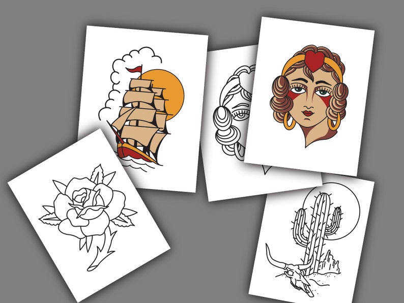Traditional flash coloring book download â second best collective