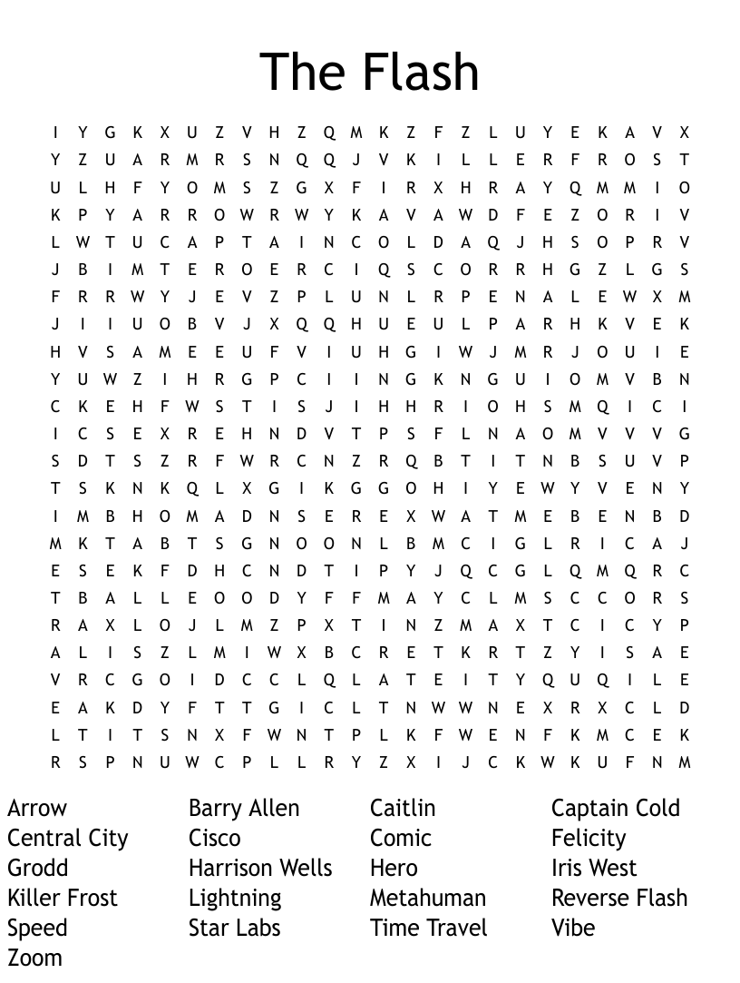 The flash word search