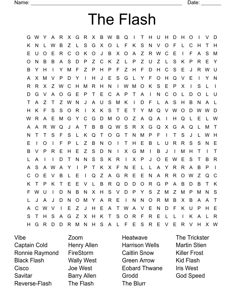 The flash word search