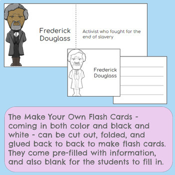 Black history activities puzzles coloring pages flash cards word search research