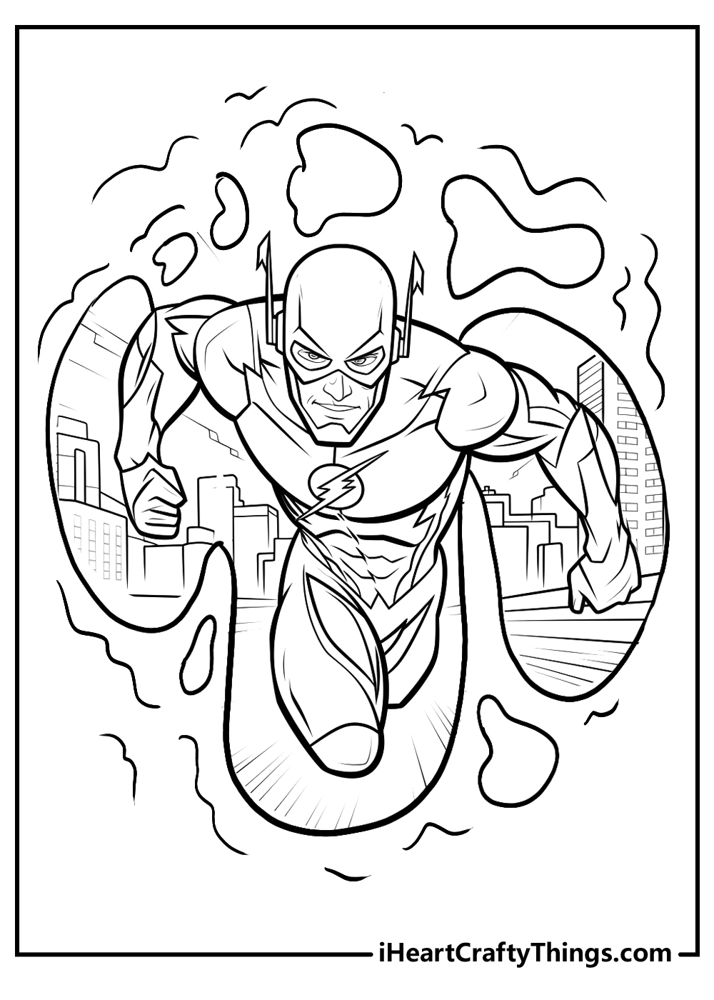 Printable the flash coloring pages updated