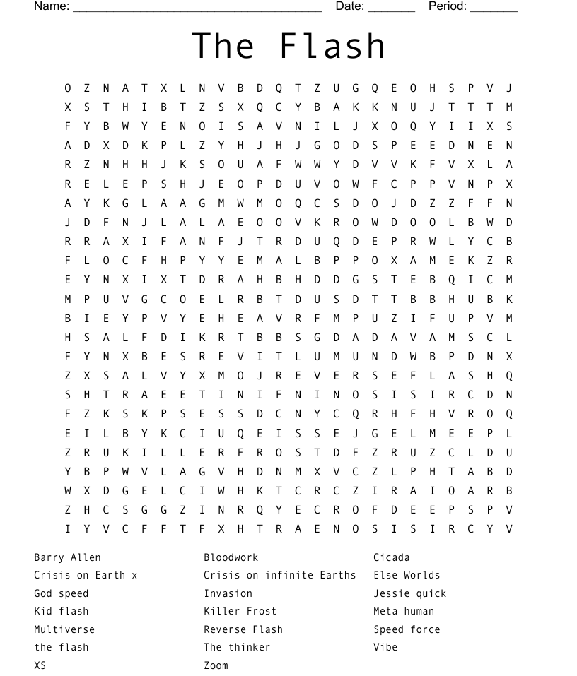 The flash word search