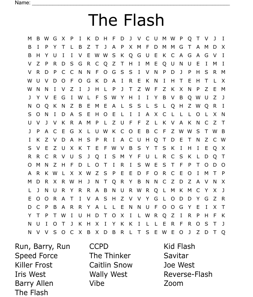 The flash word search